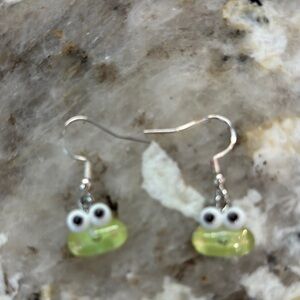 Frog Charm Kids Earrings